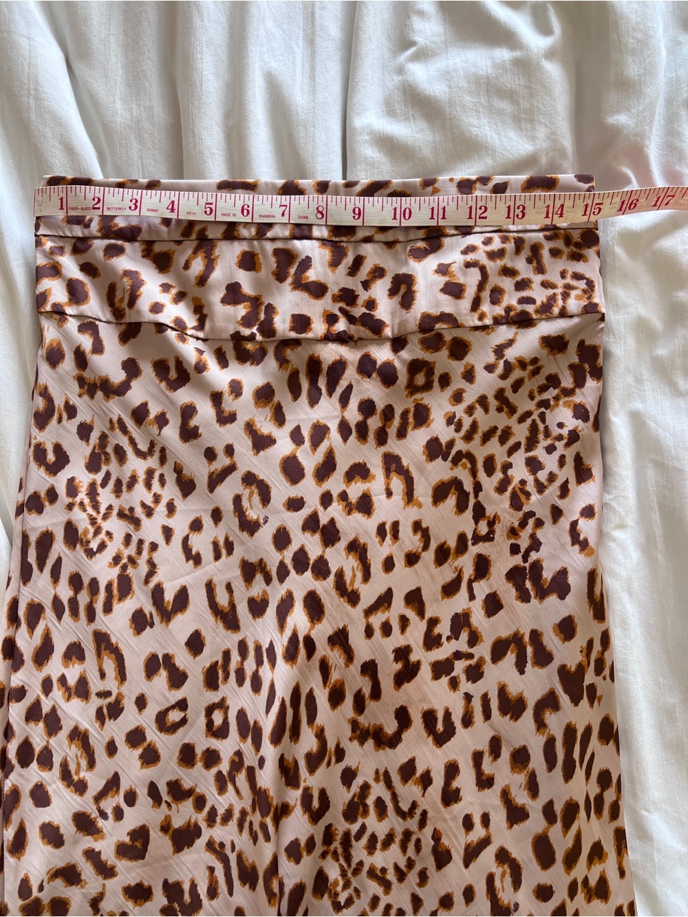 Free People silky bias cut Leopard Print Midi Skirt - Picture 5 of 8